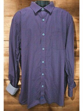Johnston & Murphy Geometric Print Button-Down Shirt XXL NWOT